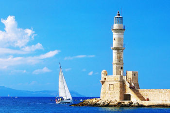 The Venetian lighthouse in Chania